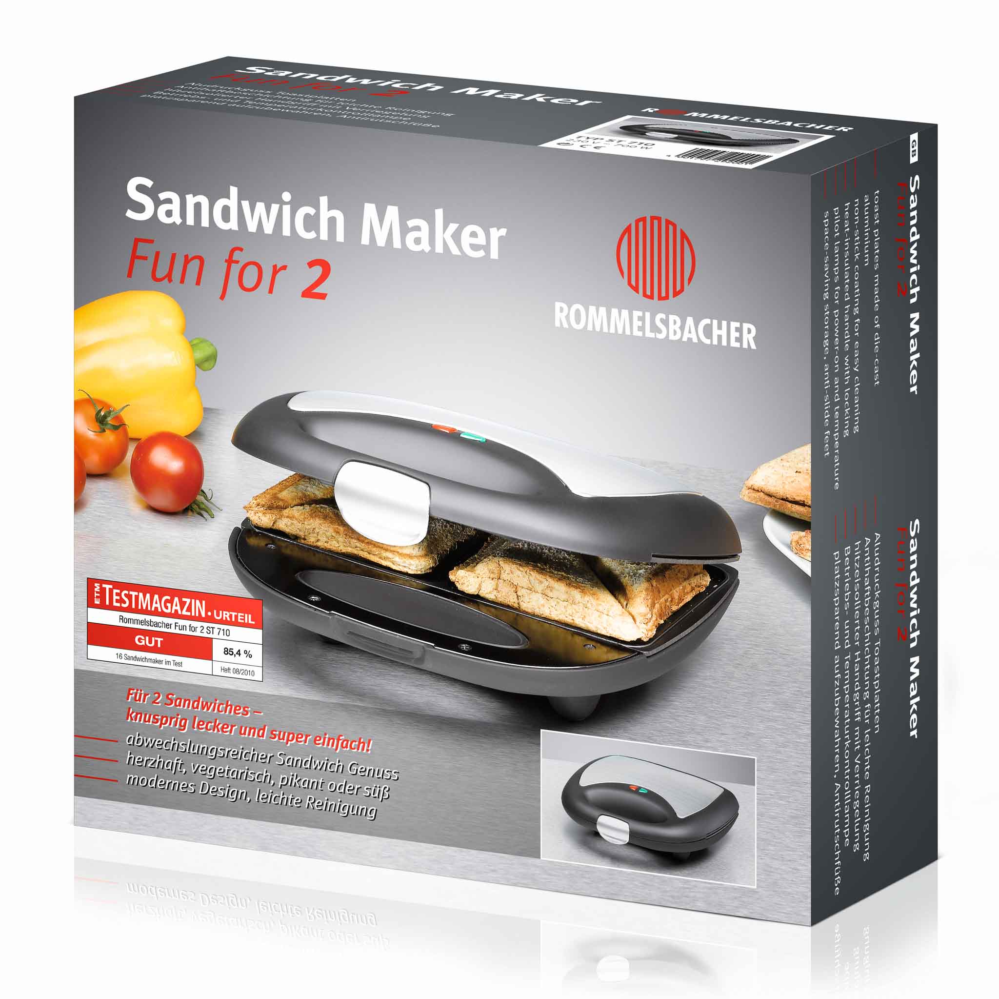 SANDWICH MAKER ST 710 'fun for 2'